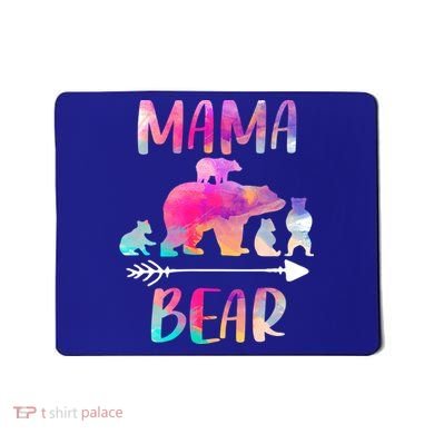 Funny Mama Bear Four Cubs Cute Gift Mousepad