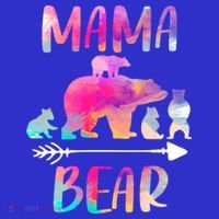 Funny Mama Bear Four Cubs Cute Gift Pom Pom 12in Knit Beanie thumb 2