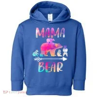 Funny Mama Bear Four Cubs Cute Gift Toddler Hoodie thumb 0