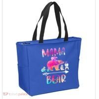 Funny Mama Bear Four Cubs Cute Gift Tote Bag thumb 2