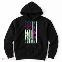 Fight Metastatic Breast Cancer American Flag Hoodie thumb 0