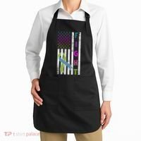Fight Metastatic Breast Cancer American Flag Apron thumb 2