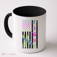Fight Metastatic Breast Cancer American Flag Coffee Mug thumb 0