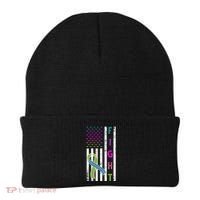 Fight Metastatic Breast Cancer American Flag Beanie thumb 0