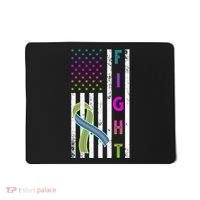 Fight Metastatic Breast Cancer American Flag Mousepad thumb 0