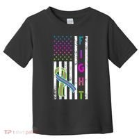 Fight Metastatic Breast Cancer American Flag Toddler T-Shirt thumb 0
