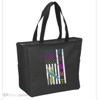 Fight Metastatic Breast Cancer American Flag Tote Bag thumb 2