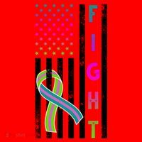 Fight Metastatic Breast Cancer American Flag Santa Hat thumb 1