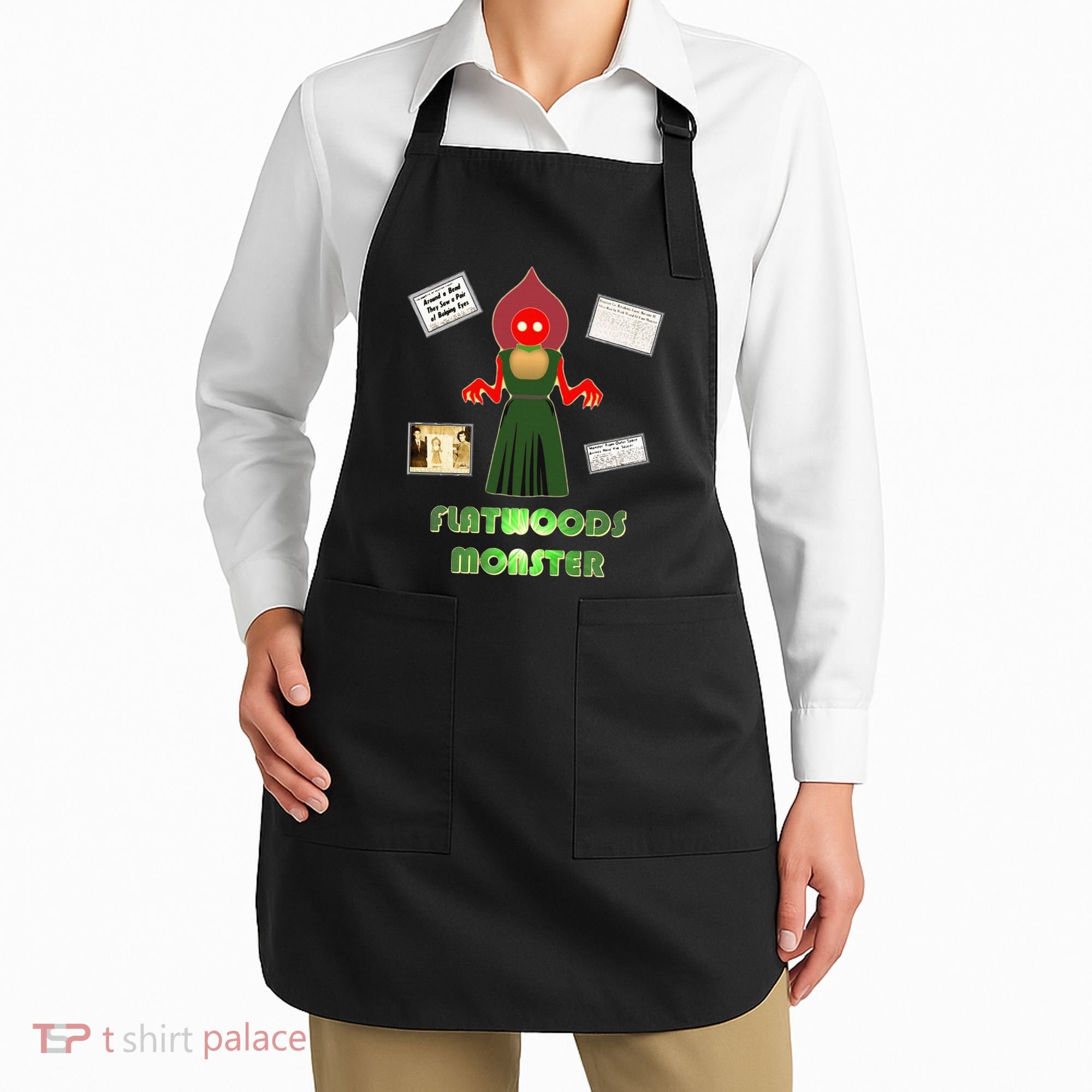 Flatwoods Monster Braxton County Horror Cryptid Apron