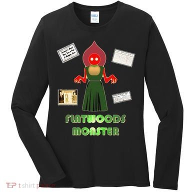 Flatwoods Monster Braxton County Horror Cryptid Women's Long Sleeve Shirt