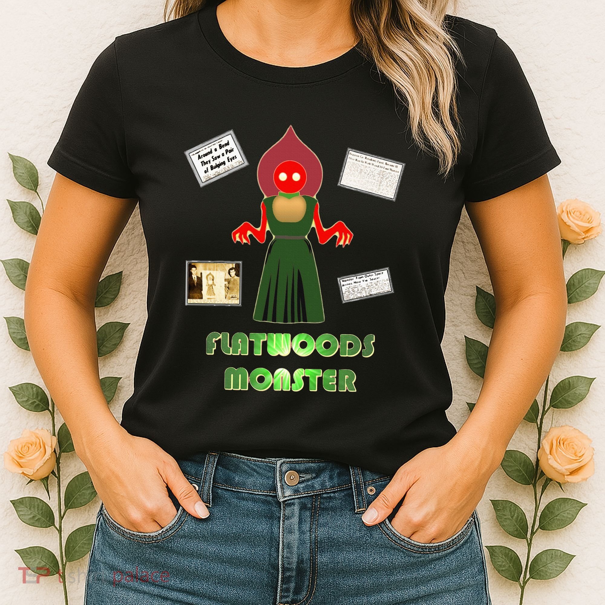 Flatwoods Monster Braxton County Horror Cryptid Women's T-Shirt