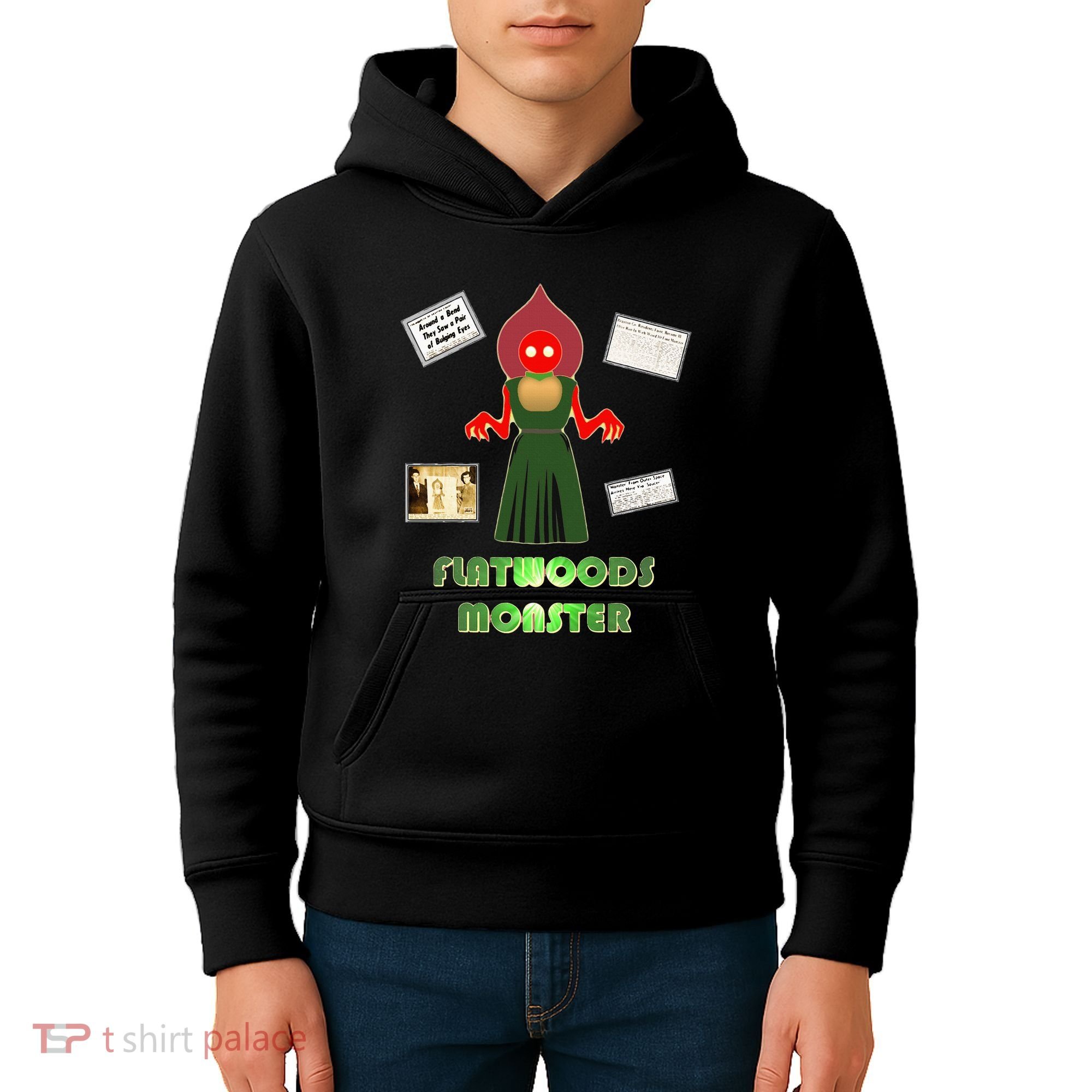 Flatwoods Monster Braxton County Horror Cryptid Kids Hoodie