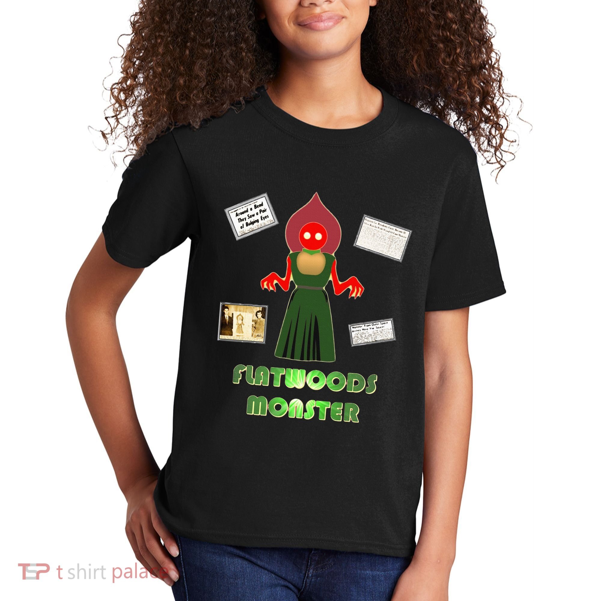 Flatwoods Monster Braxton County Horror Cryptid Kids T-Shirt