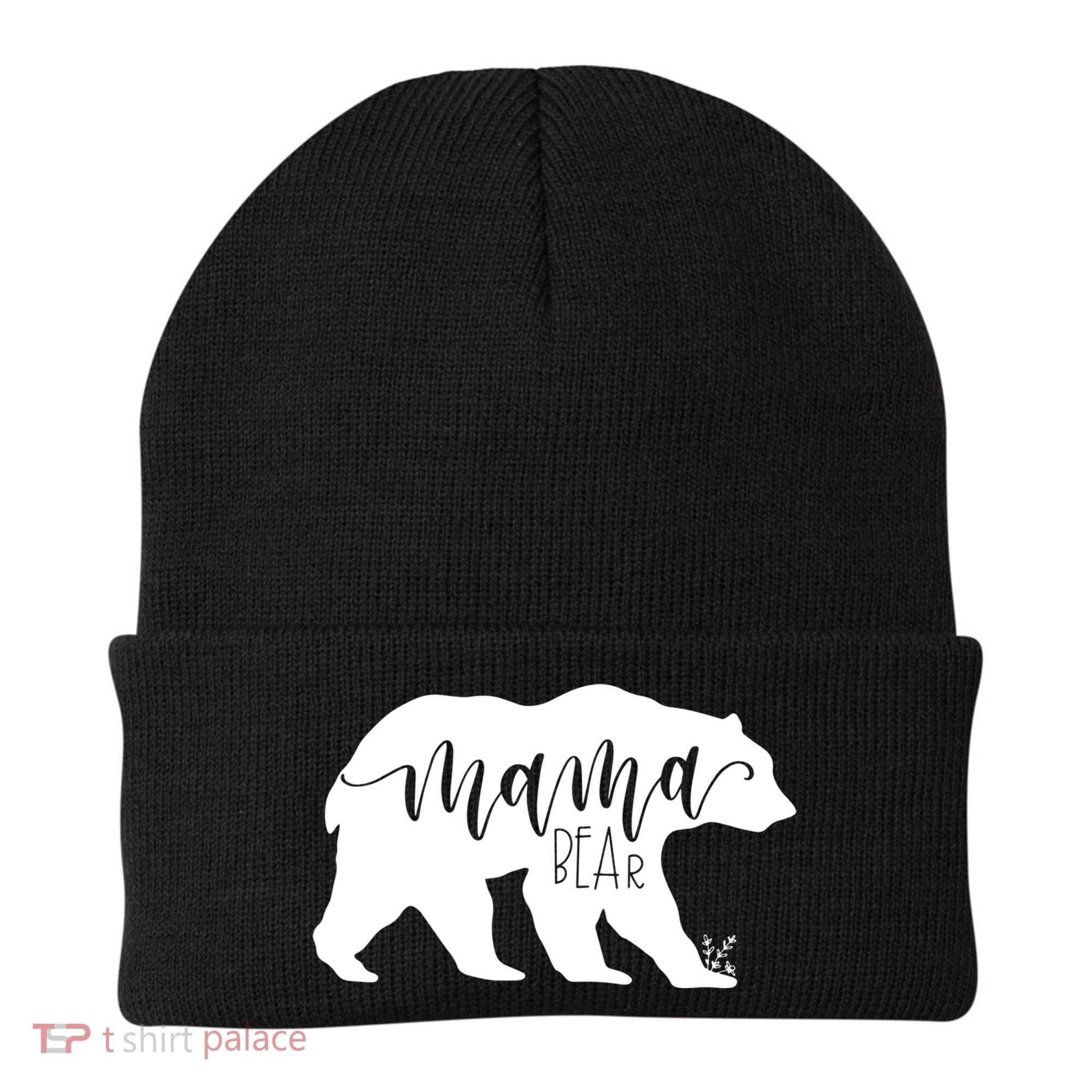 Funny Mama Bear Gift For Women Momma Bear Mamma Bear Gift Beanie