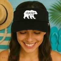 Funny Mama Bear Gift For Women Momma Bear Mamma Bear Gift Visor thumb 2