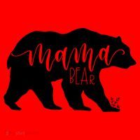 Funny Mama Bear Gift For Women Momma Bear Mamma Bear Gift Santa Hat thumb 1