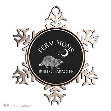 Feral Moms Build Character Raccoon Ornament