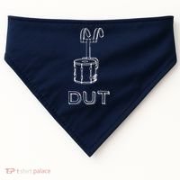 Funny Marching Band Drum Line DUT Snare Drummer USA-Made Doggie Bandana thumb 0