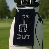Funny Marching Band Drum Line DUT Snare Drummer Golf Towel thumb 2