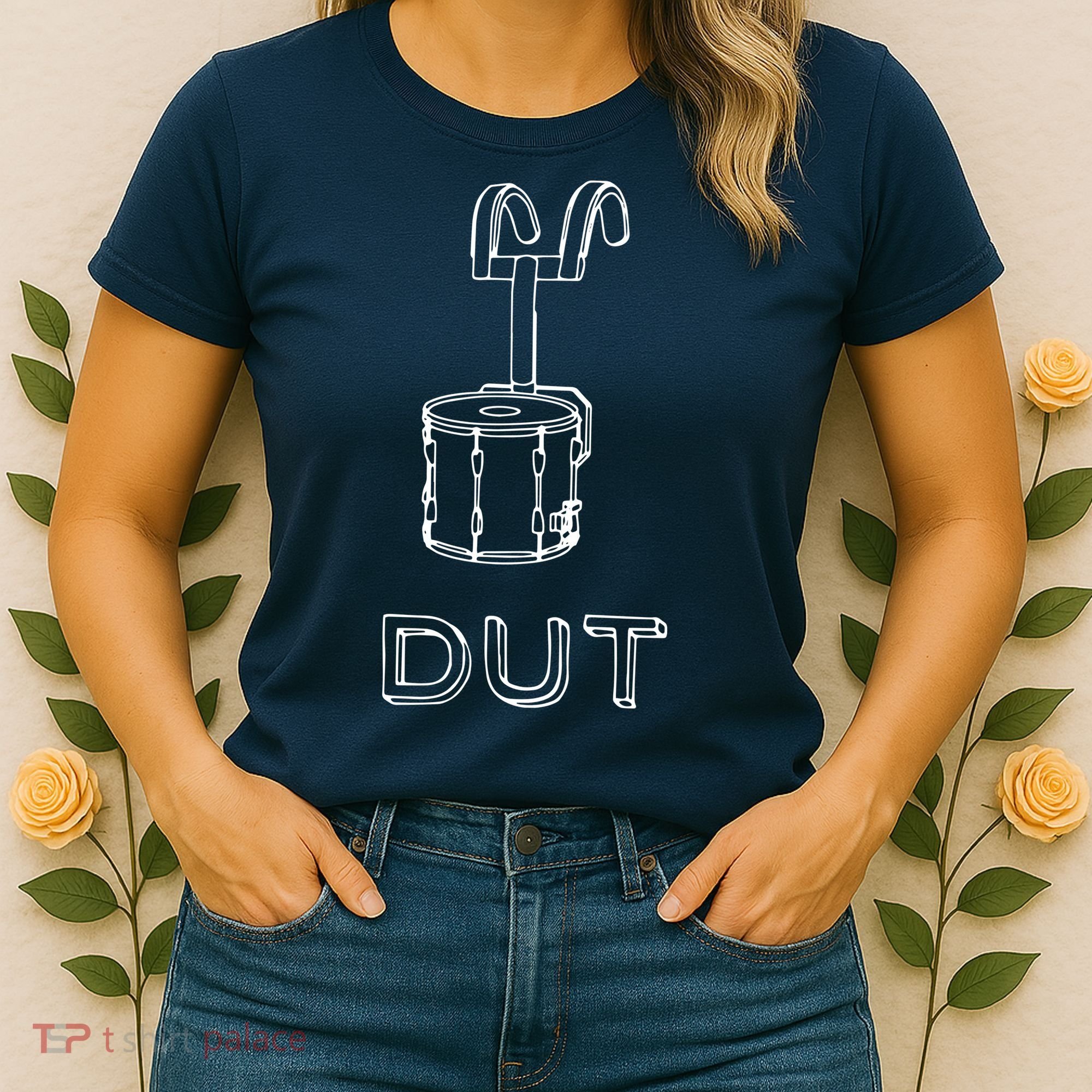Funny Marching Band Drum Line DUT Snare Drummer Women's T-Shirt