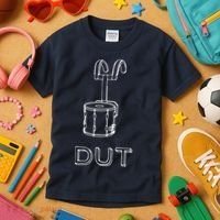 Funny Marching Band Drum Line DUT Snare Drummer Kids T-Shirt thumb 3