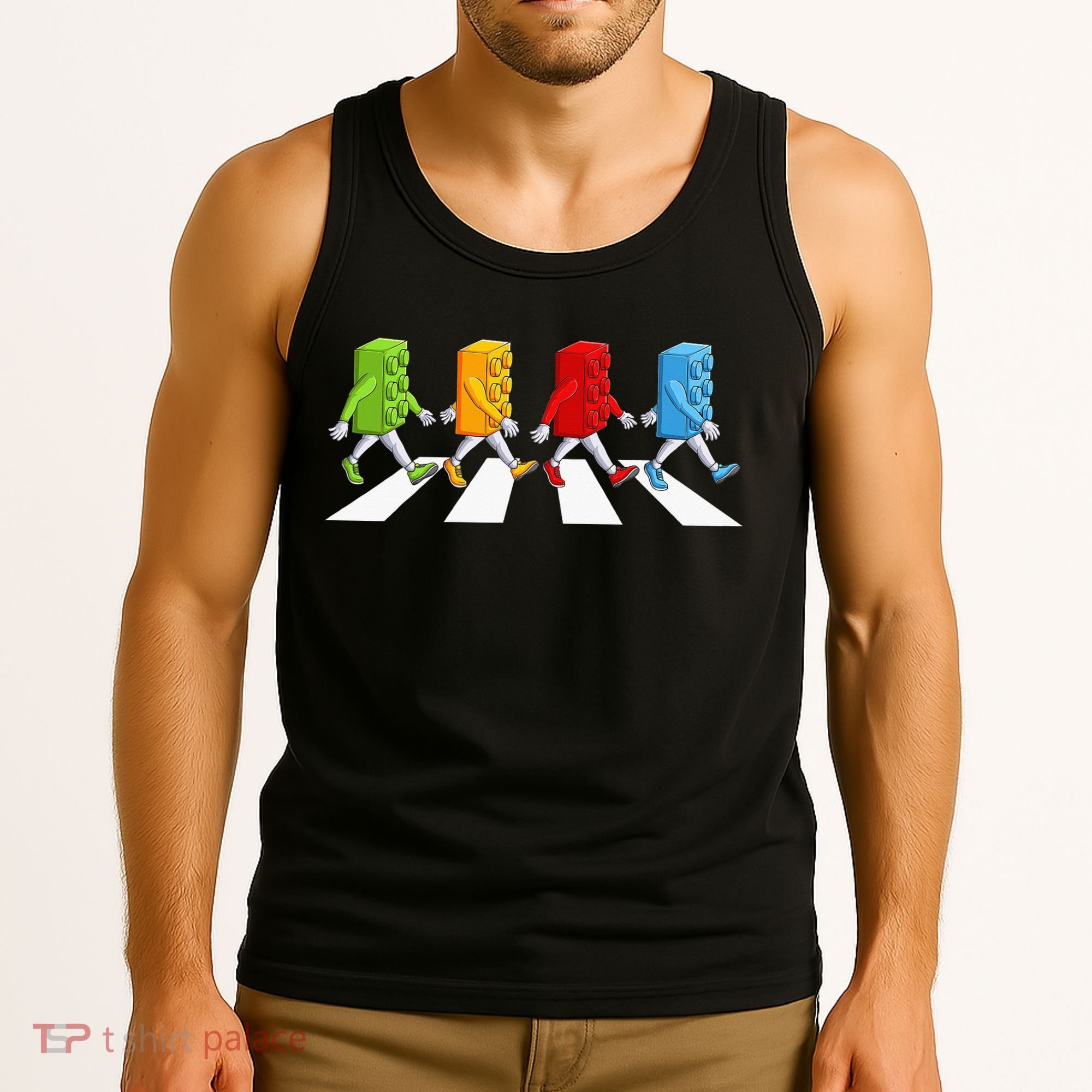 Funny Master Builder Brick Blocks Building Tank Top