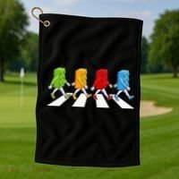 Funny Master Builder Brick Blocks Building Golf Towel thumb 1
