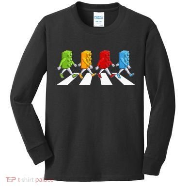 Funny Master Builder Brick Blocks Building Kids Long Sleeve Shirt