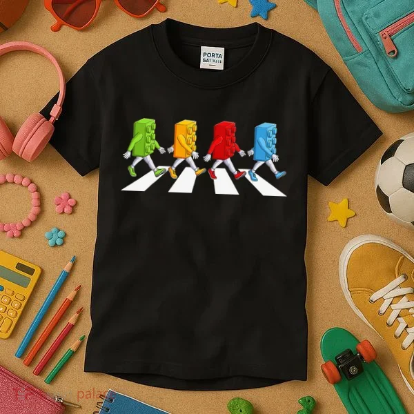 Funny Master Builder Brick Blocks Building Kids T-Shirt