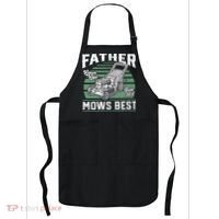 Father Mows Best Funny Lawn Mower Mowing Fathers Day Gift Apron thumb 0