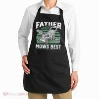 Father Mows Best Funny Lawn Mower Mowing Fathers Day Gift Apron thumb 2