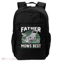 Father Mows Best Funny Lawn Mower Mowing Fathers Day Gift Backpack thumb 0