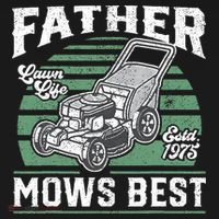 Father Mows Best Funny Lawn Mower Mowing Fathers Day Gift Baby Bodysuit thumb 2