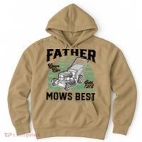 Father Mows Best Funny Lawn Mower Mowing Fathers Day Gift Hoodie thumb 0