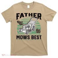 Father Mows Best Funny Lawn Mower Mowing Fathers Day Gift T-Shirt thumb 0