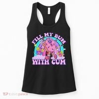 Fill My Bum With Cum Funny Donut Embarrassing Adult Humor Women's Tank Top thumb 0