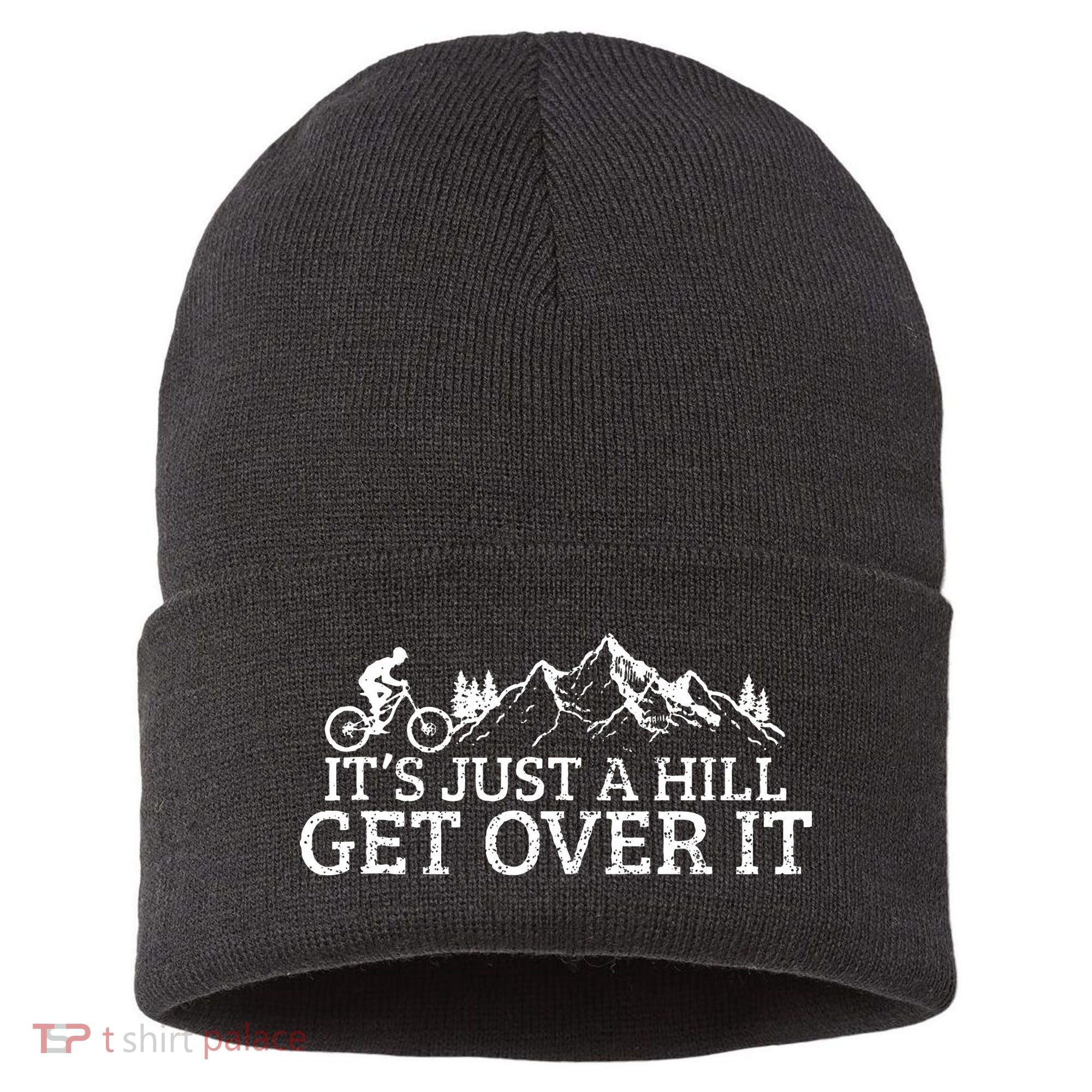 Funny Mountain Bike MTB Cycling Biker Cyclist Sustainable Knit Beanie