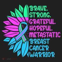 Funny Metastatic Breast Cancer Awareness Care Warrior Beanie thumb 2