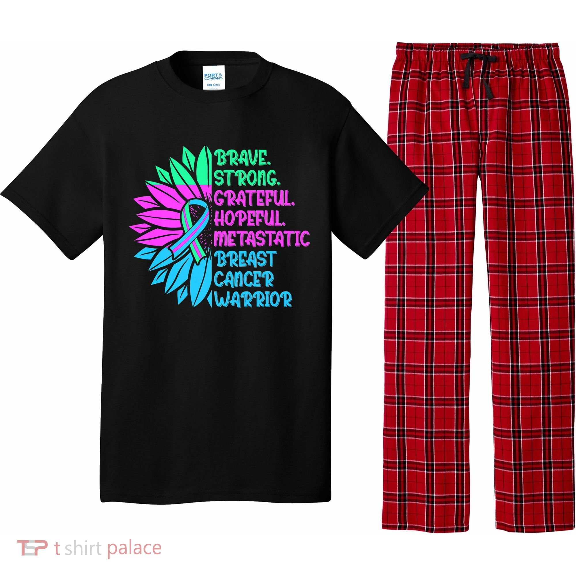 Funny Metastatic Breast Cancer Awareness Care Warrior Pajama Set