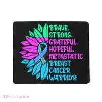 Funny Metastatic Breast Cancer Awareness Care Warrior Mousepad thumb 0
