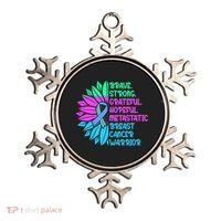 Funny Metastatic Breast Cancer Awareness Care Warrior Ornament thumb 0