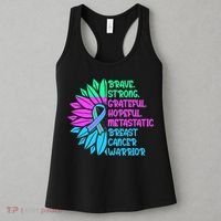 Funny Metastatic Breast Cancer Awareness Care Warrior Women's Tank Top thumb 3