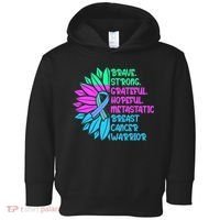 Funny Metastatic Breast Cancer Awareness Care Warrior Toddler Hoodie thumb 0