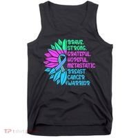 Funny Metastatic Breast Cancer Awareness Care Warrior Tank Top thumb 0