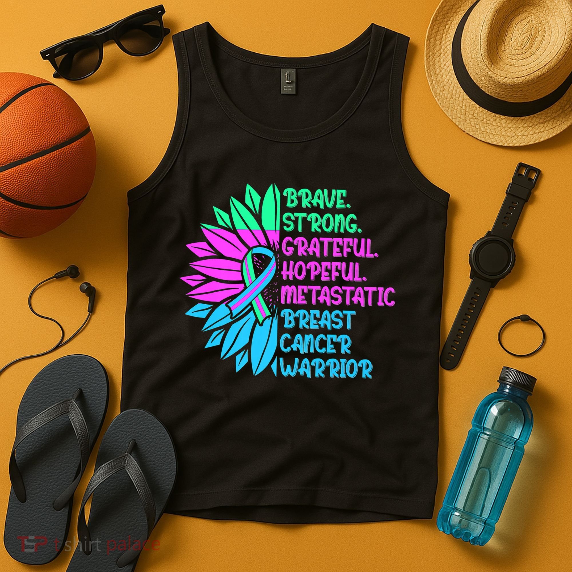 Funny Metastatic Breast Cancer Awareness Care Warrior Tank Top