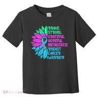 Funny Metastatic Breast Cancer Awareness Care Warrior Toddler T-Shirt thumb 0