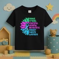 Funny Metastatic Breast Cancer Awareness Care Warrior Toddler T-Shirt thumb 3