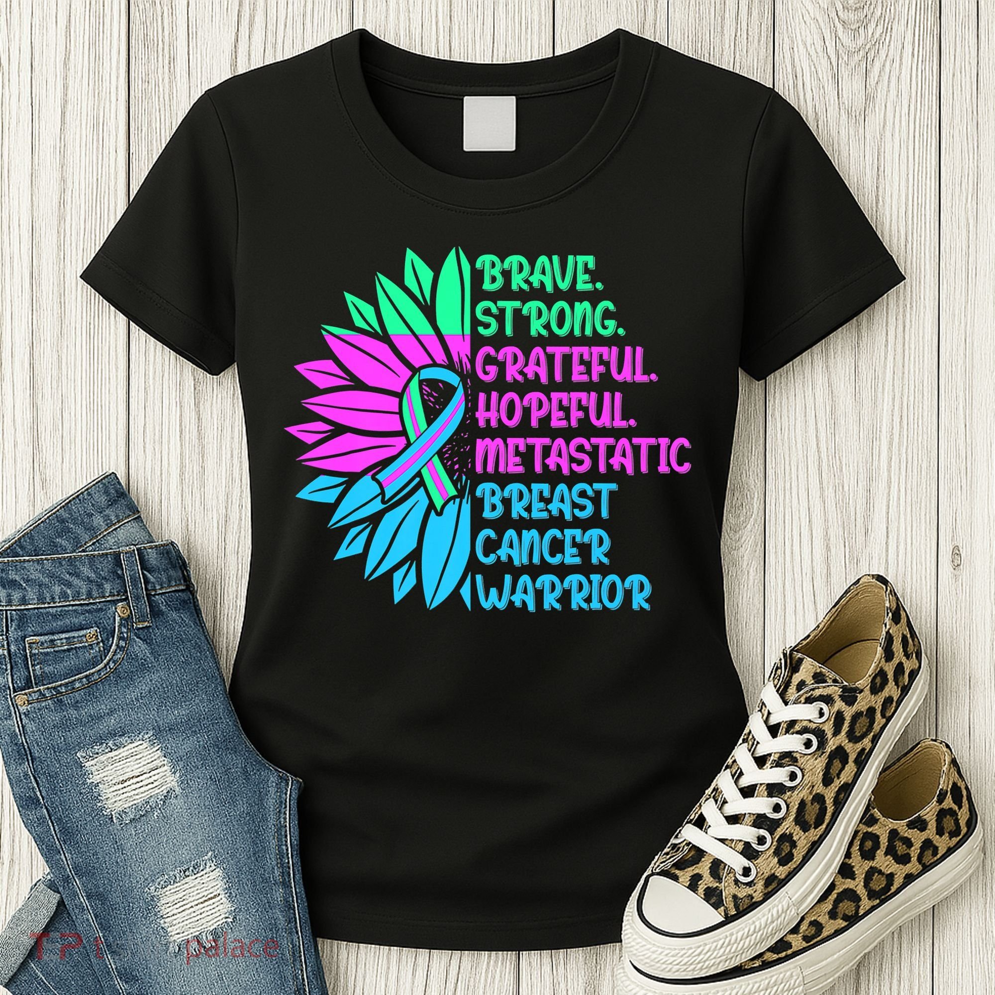 Funny Metastatic Breast Cancer Awareness Care Warrior Women's T-Shirt