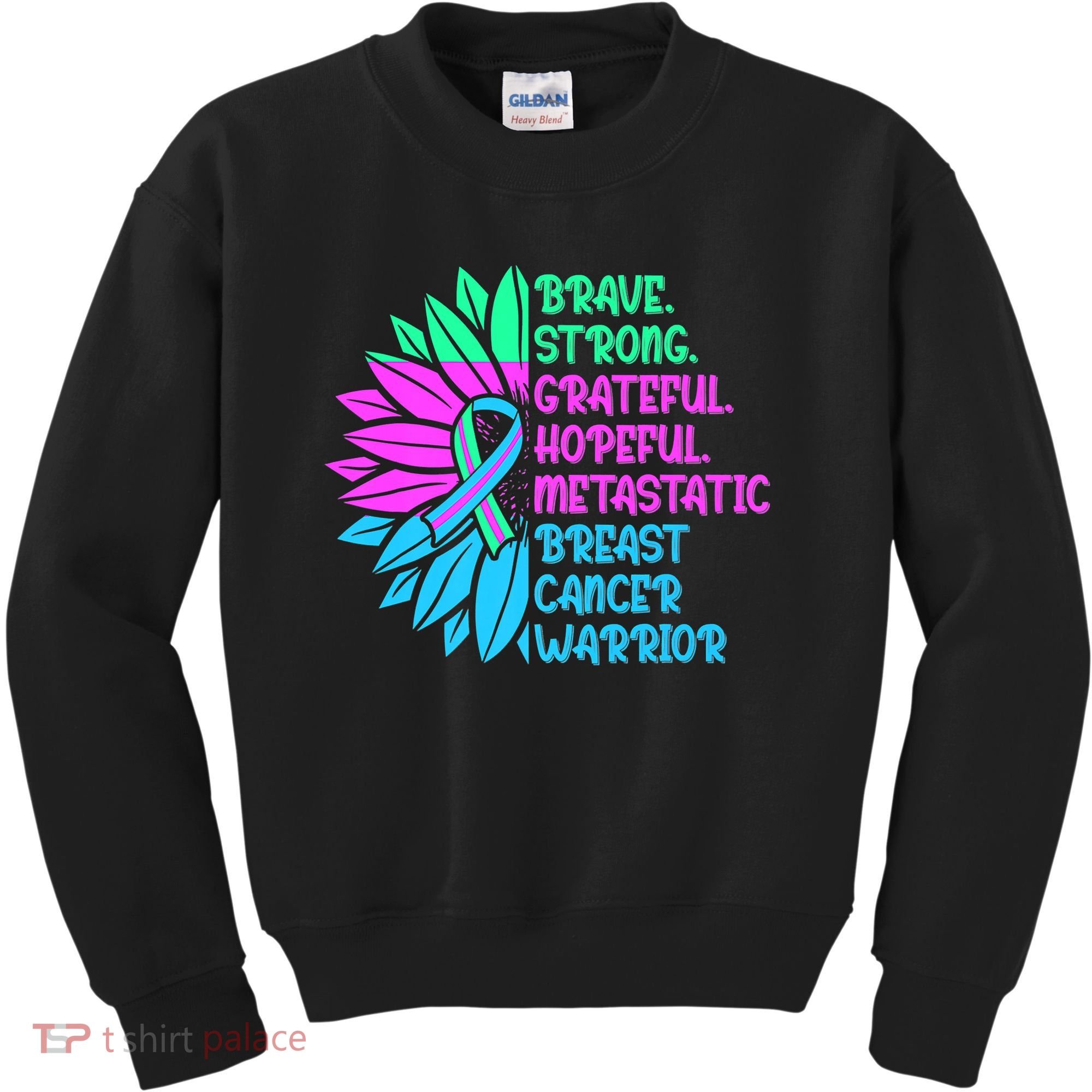 Funny Metastatic Breast Cancer Awareness Care Warrior Kids Sweatshirt
