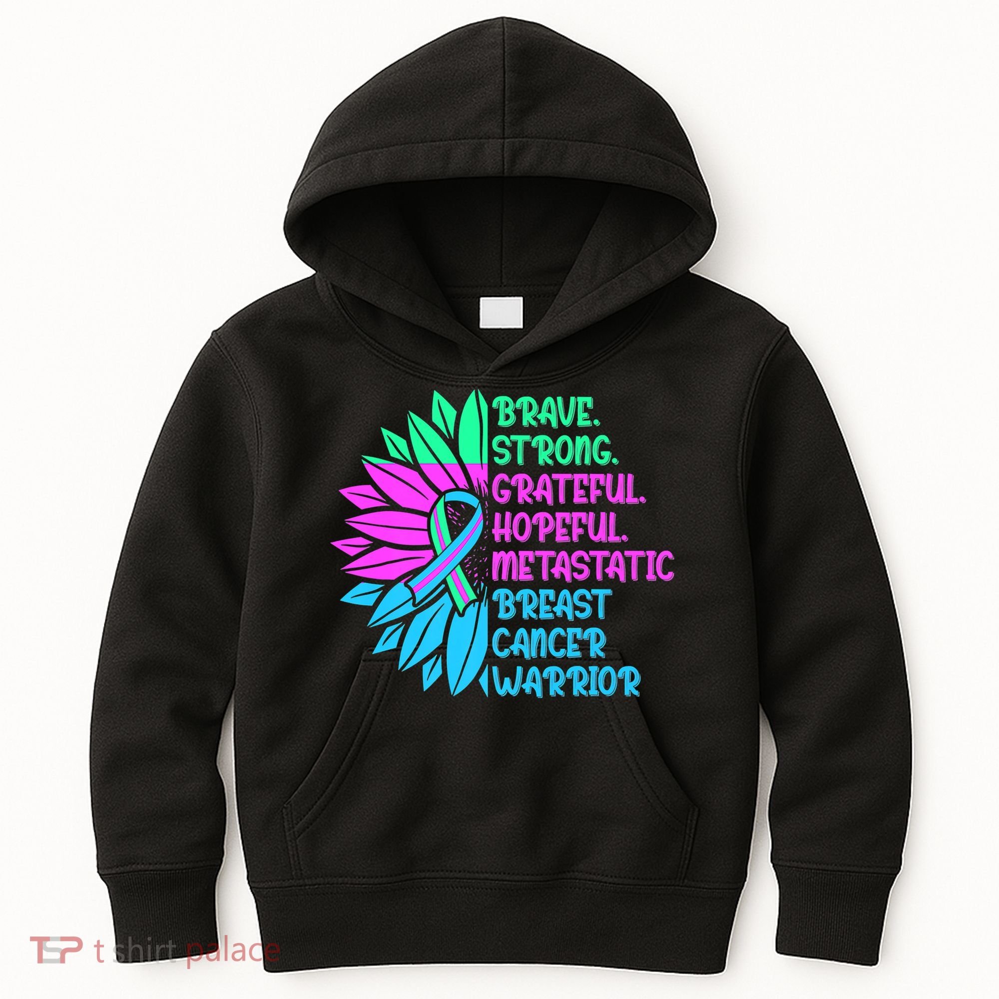 Funny Metastatic Breast Cancer Awareness Care Warrior Kids Hoodie
